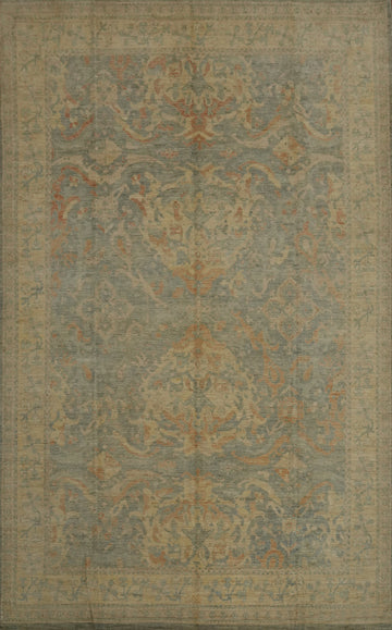 Vegetable Dye Oushak Oriental Large Rug 10x14