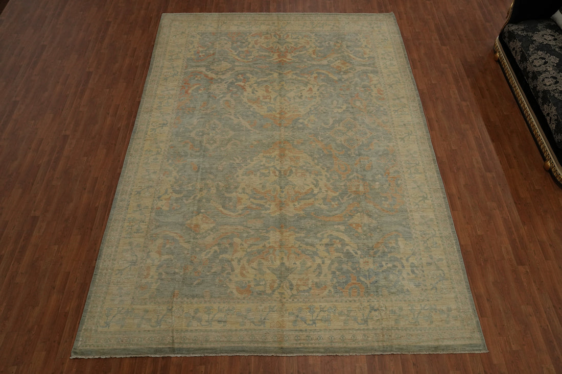 Vegetable Dye Oushak Oriental Large Rug 10x14