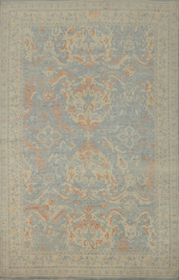 Vegetable Dye Oushak Living Room Area Rug 6x9