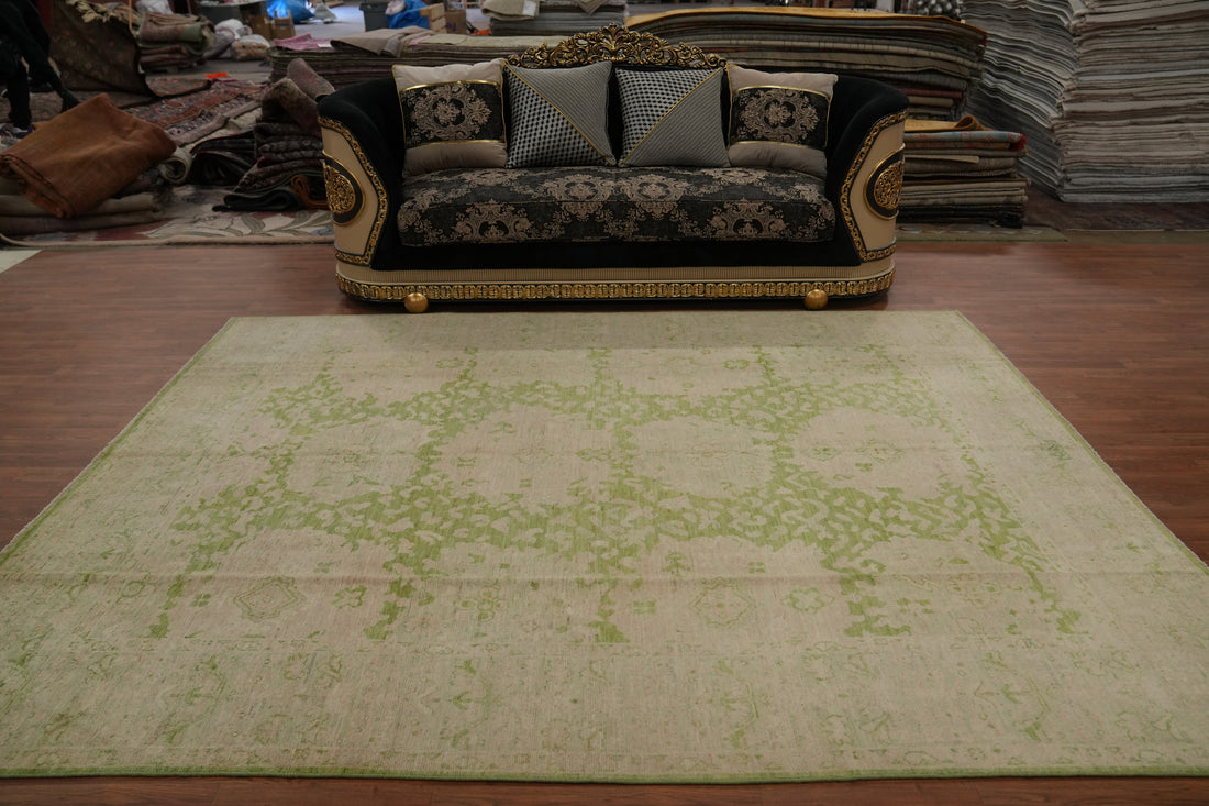 Vegetable Dye Oushak Living Room Area Rug 8x10