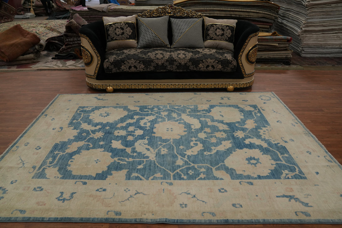 Vegetable Dye Oushak Living Room Area Rug 7x10