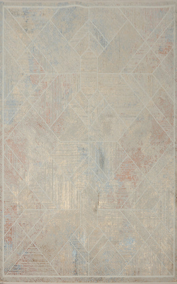 Pastel Modern Sophisticated Geometric Area Rug 5x7