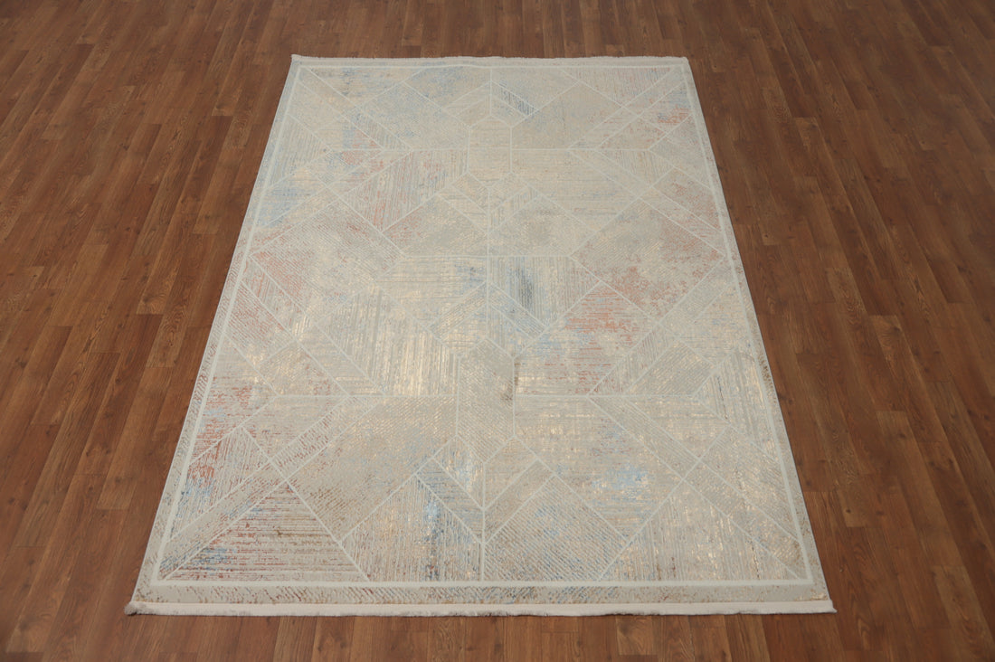 Pastel Modern Sophisticated Geometric Area Rug 5x7