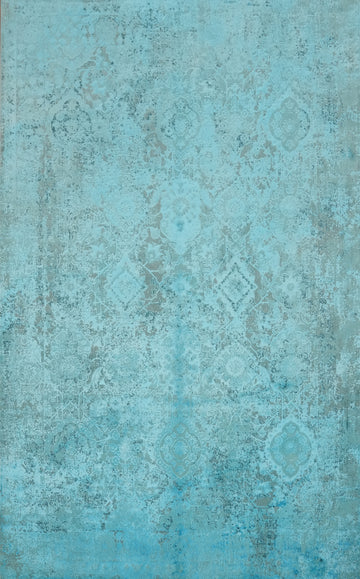 Elegant Distressed Blue Rug for a Tranquil Home Ambiance 5x7