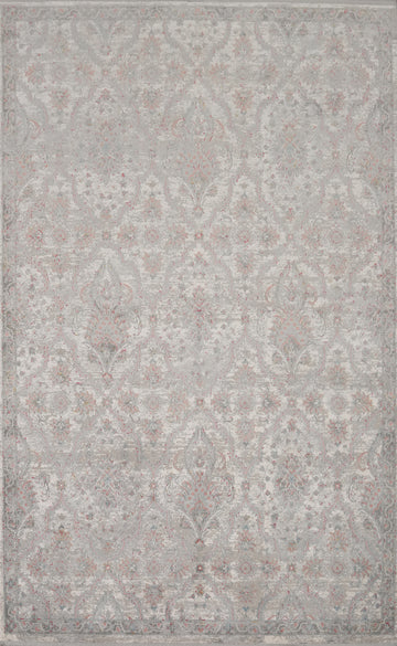 Classic Damask Traditional Floral Rug 5x7