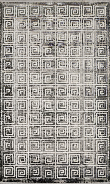 Modern Geometric Pattern Rug 5x7
