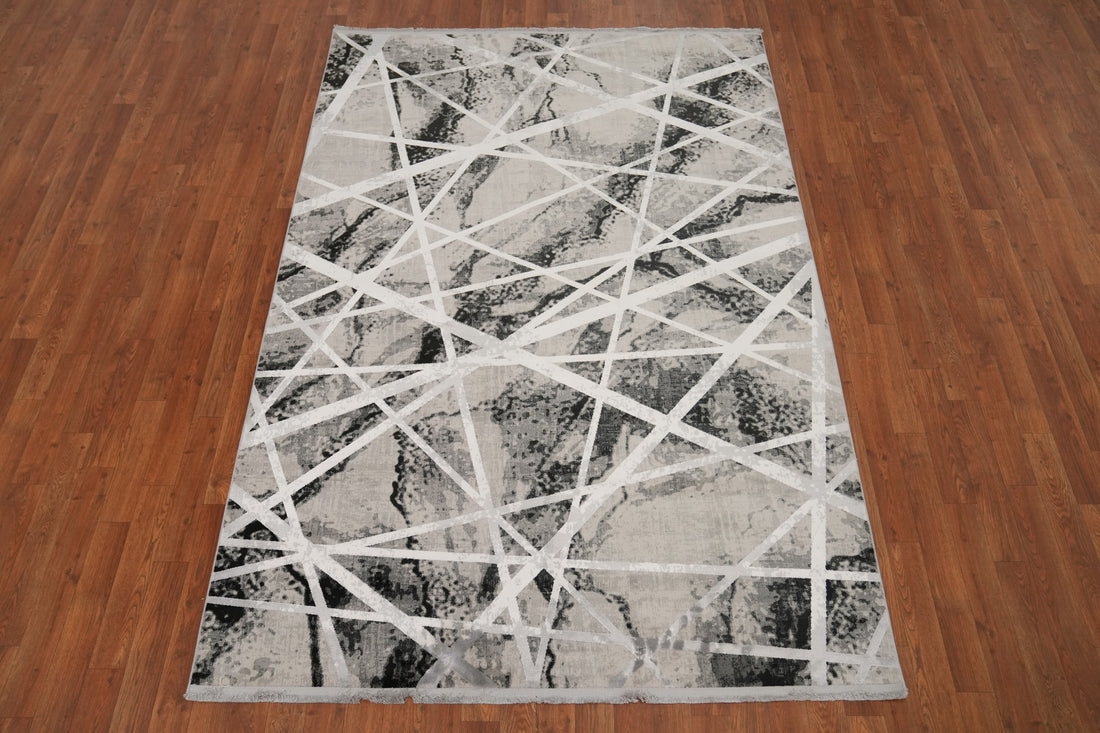 Geometric Modern Abstract Pattern Area Rug 5x7