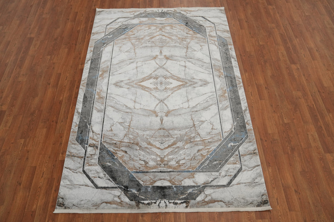 Luxury Marble Pattern Modern Geometric Rug 5x7