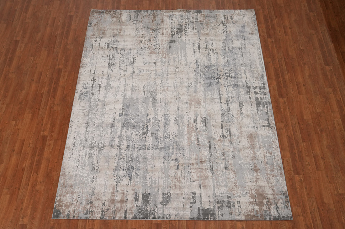Modern Textured Neutral and Subtle Elegant Patterns Area Rug 8x10