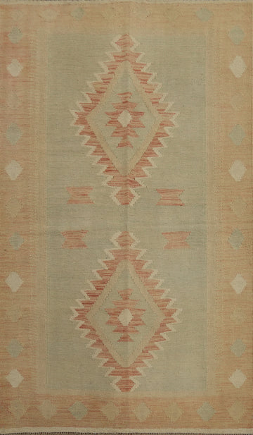 Nomadic Wool Kilim Handwoven Rug 4x6
