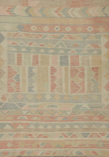 Delicate Pastel Geometric Rug 5x6 for a Serene Living Space
