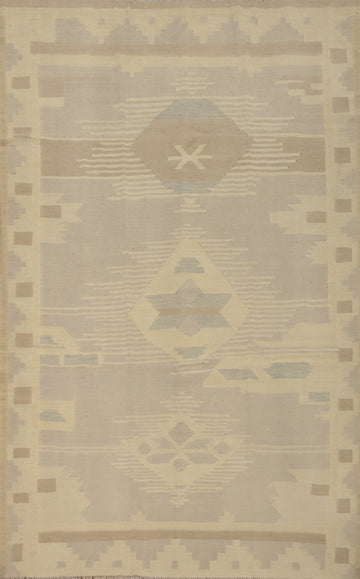 Muted Tones Kilim Handwoven Area Rug 6x9