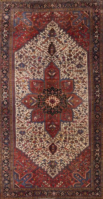 Vegetable Dye Heriz Persian Large Rug 11x21