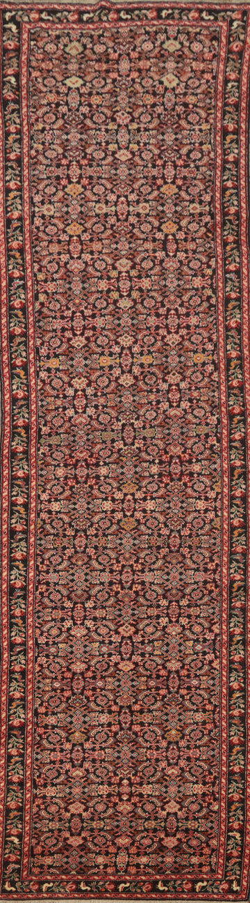 Antique Karabagh Vegetable Dye Runner Rug 4x16