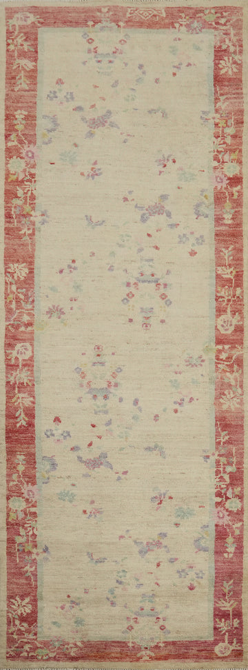 Vegetable Dye Ziegler Oriental Runner Rug 3x8