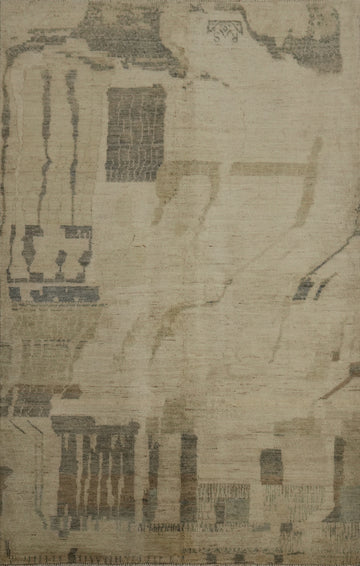 Modern Artistic Rug 4x6 Subtle Hues and Geometric Inspirations