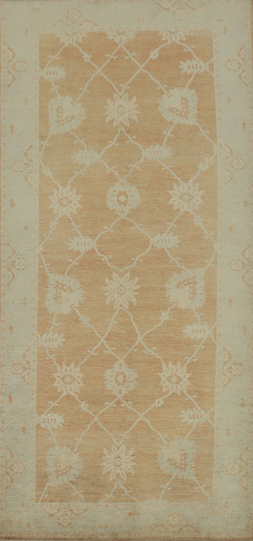Handmade Oushak Vegetable Dye Area Rug 5x12