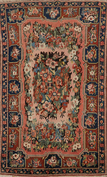 Vegetable Dye Bakhtiari Persian Area Rug 5x8