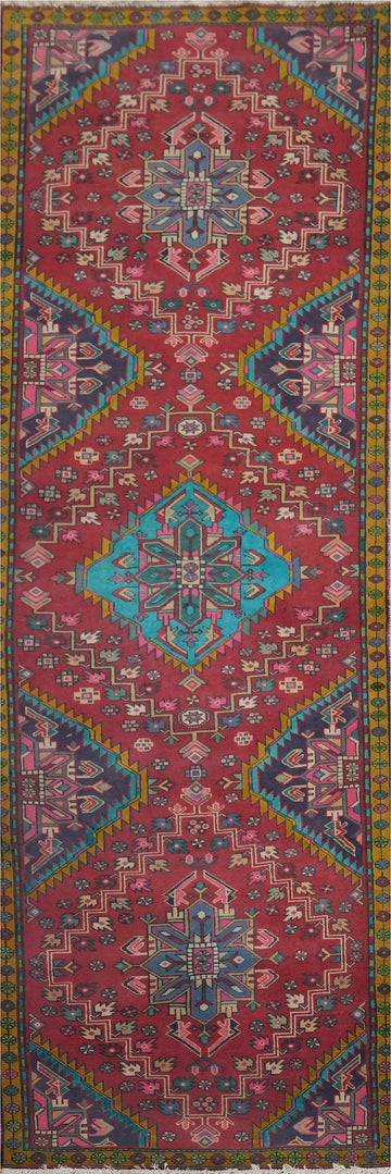 Handmade Wool Tabriz Persian Runner Rug 3x10