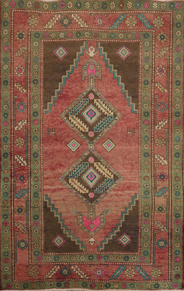 Tribal Geometric Ardebil Persian Rug 5x7