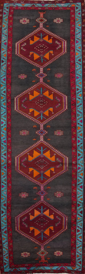 Geometric Ardebil Persian Runner Rug 4x13