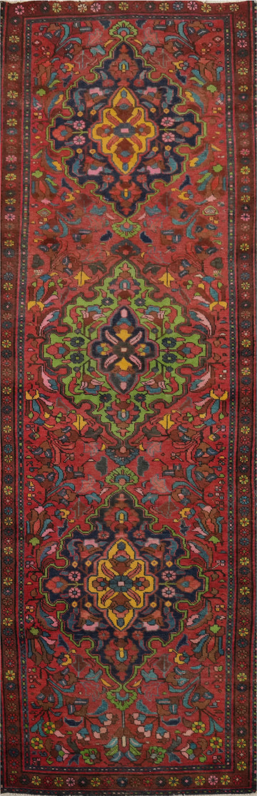 Handmade Wool Tabriz Persian Runner Rug 3x11