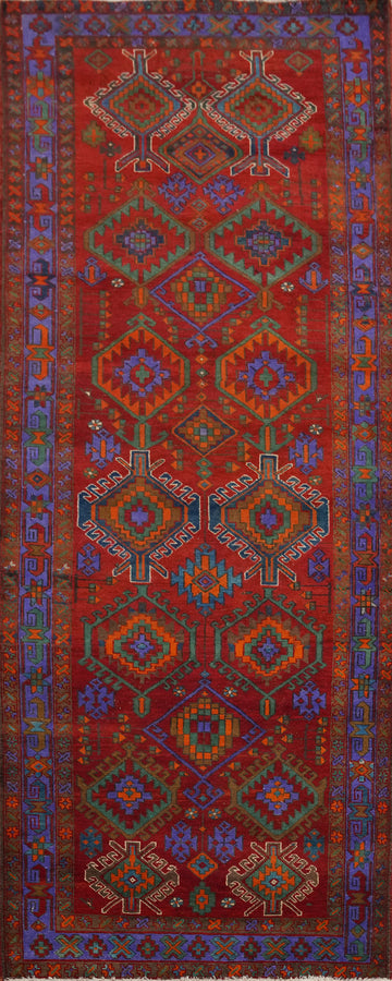Geometric Ardebil Persian Runner Rug 4x11