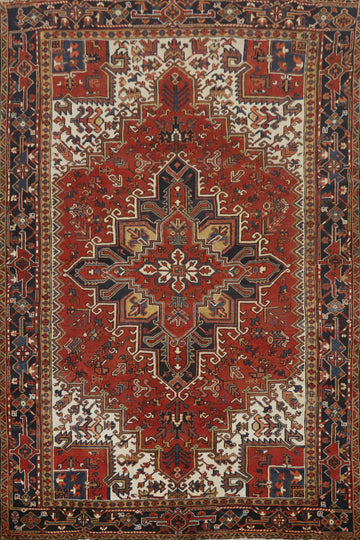 Geometric Heriz Persian Area Rug 8x11