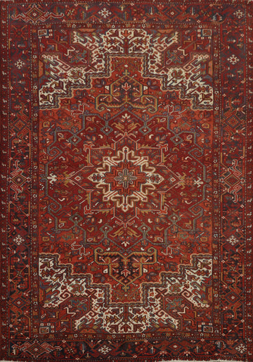 Geometric Heriz Persian Area Rug 8x10