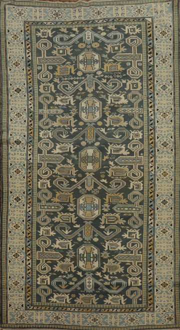 Vegetable Dye Antique Kazak Oriental Rug 3x6