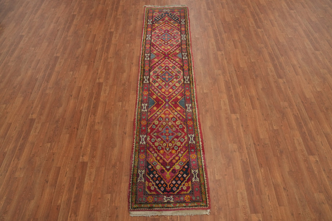 Antique Khotan Vegetable Dye Runner Rug 2x10