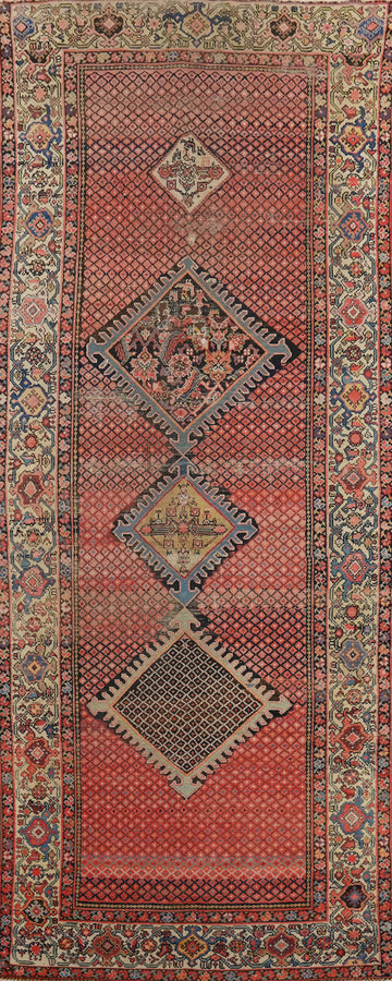 Antique Vegetable Dye Malayer Persian Area Rug 5x13