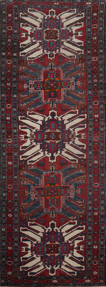 Vegetable Dye Heriz Bakhshayesh Persian Runner Rug 3x11