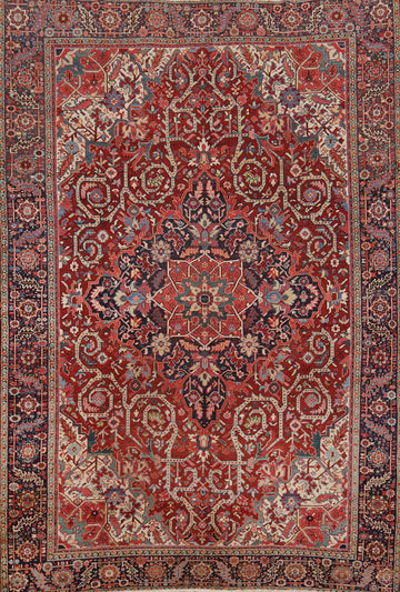 Vegetable Dye Heriz Persian Area Rug 10x13