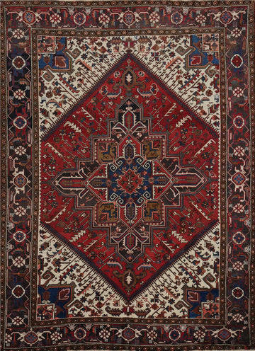 Vegetable Dye Heriz Persian Area Rug 7x9