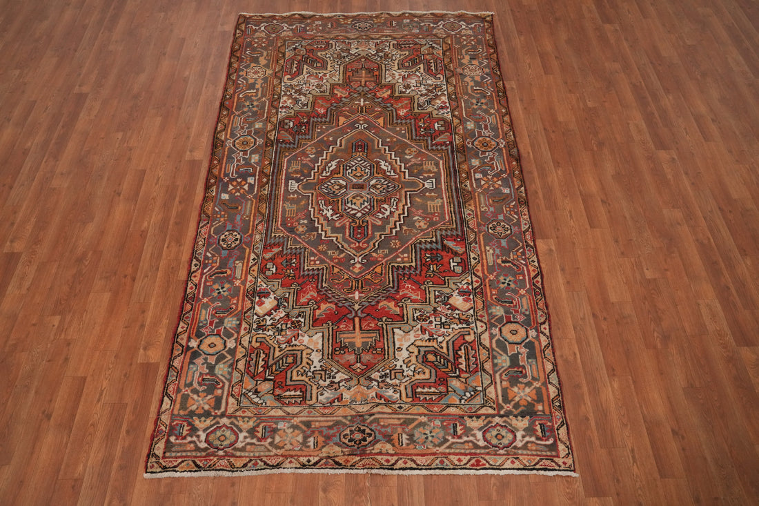 Vegetable Dye Heriz Persian Area Rug 5x8