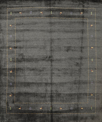 Tribal Gabbeh Square Wool Area Rug 8x8