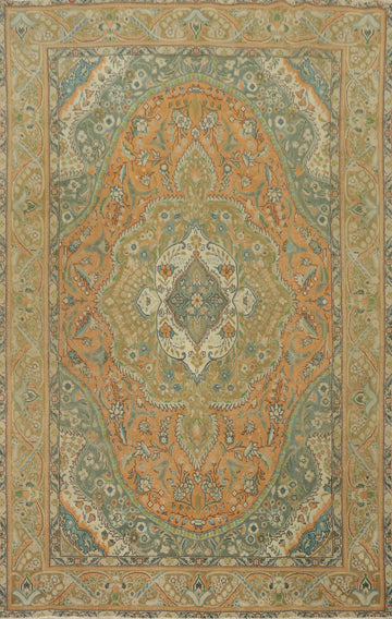 Handmade Floral Tabriz Persian Area Rug 6x9