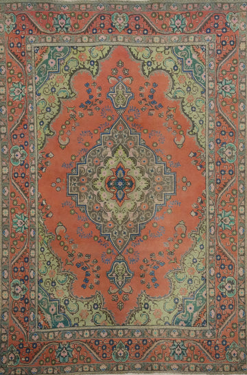 Traditional Wool Tabriz Persian Area Rug 6x9