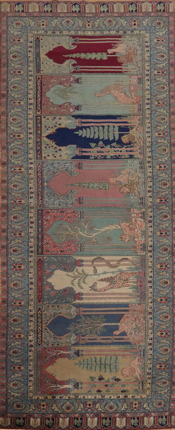 Antique Anatolian Vegetable Dye Runner Rug 3x10