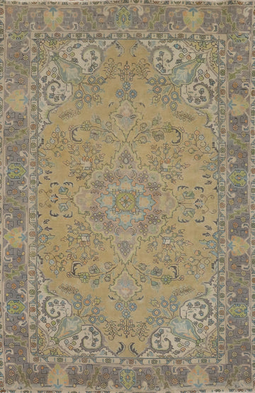 Traditional Wool Tabriz Persian Area Rug 7x9