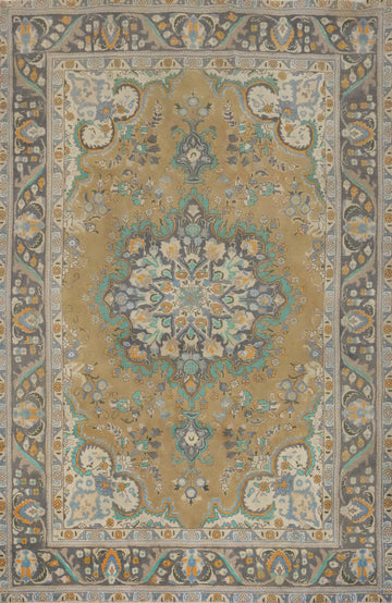 Traditional Wool Tabriz Persian Area Rug 6x9