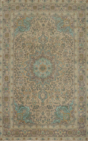 Traditional Floral Tabriz Persian Area Rug 7x10