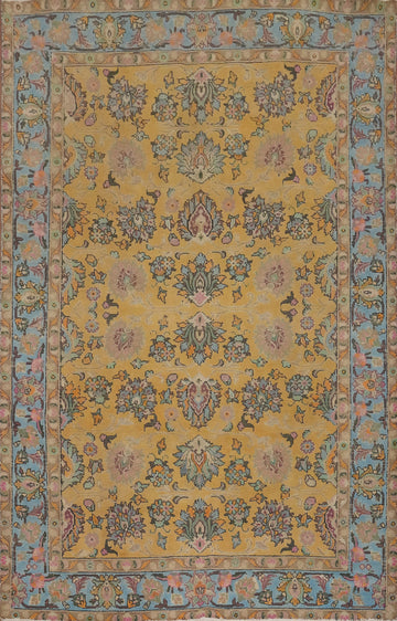 Handmade Floral Tabriz Persian Area Rug 6x9