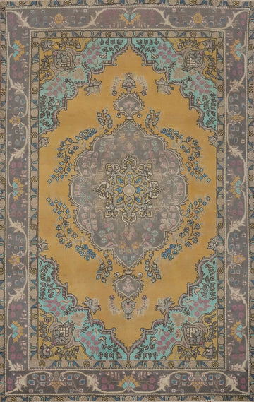 Traditional Wool Tabriz Persian Area Rug 6x9