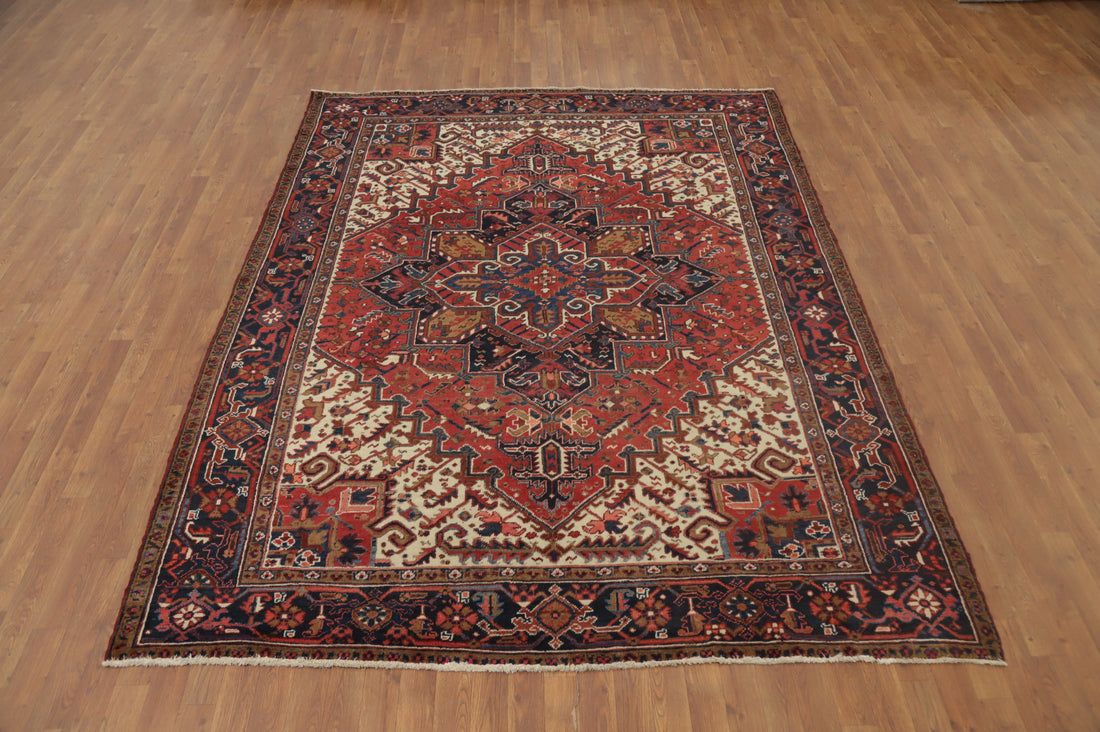 Vegetable Dye Heriz Persian Area Rug 7x9