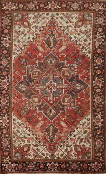 Vegetable Dye Heriz Persian Area Rug 6x10