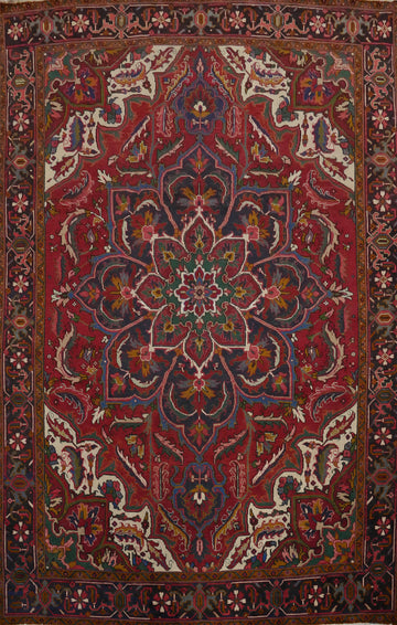 Vegetable Dye Wool Heriz Persian Area Rug 10x13