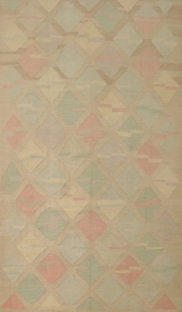 Pastel Elegance Kilim Rug 6x10 Transform Any Space with Subtle Chic