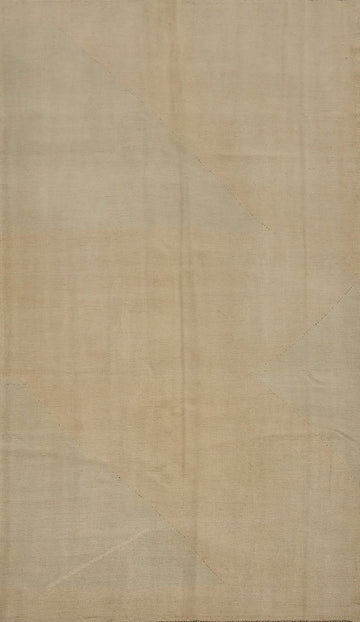 Earth Tones Wool Kilim Handwoven Area Rug 5x8